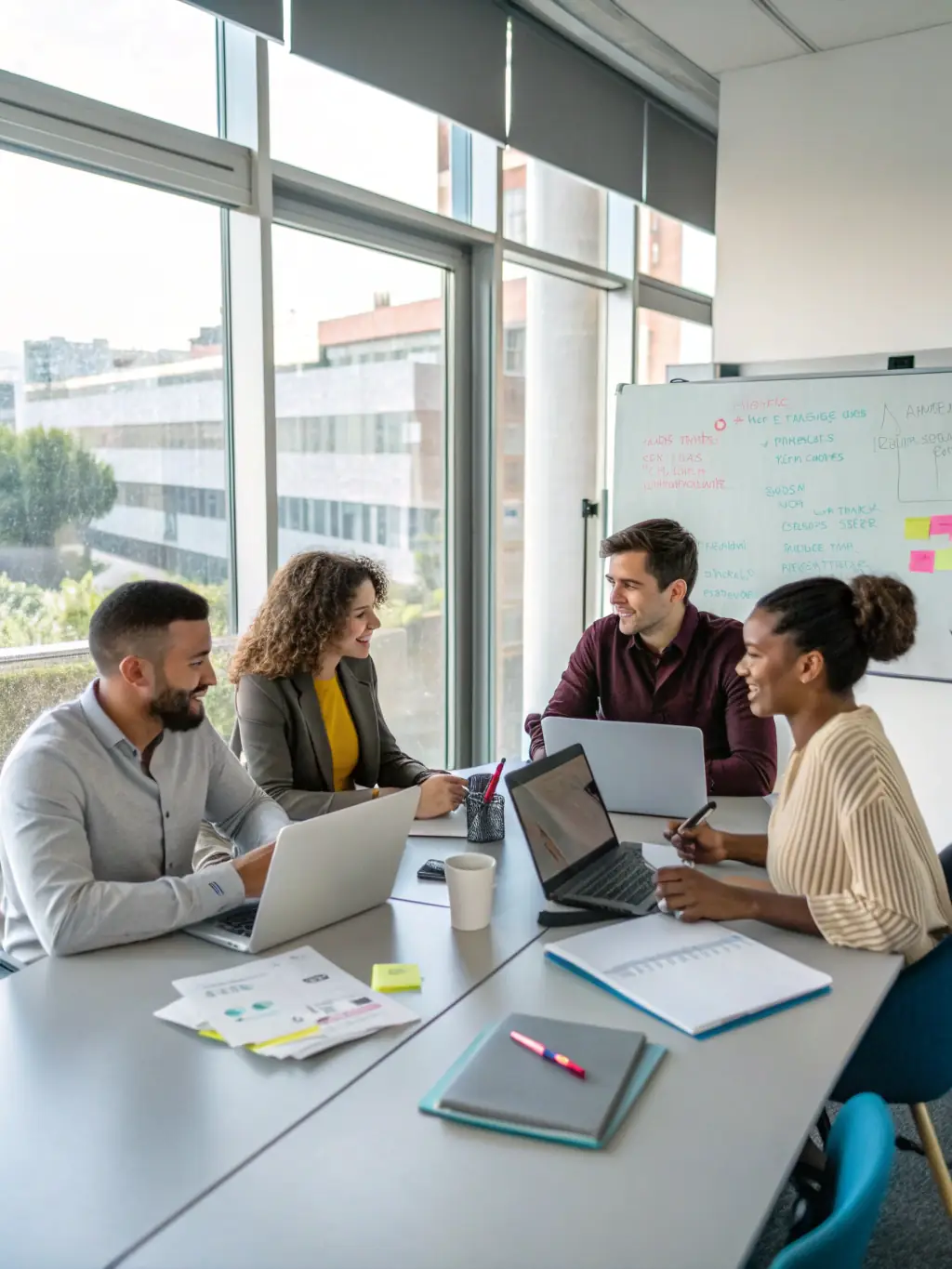 IT professionals working together in an office setting, representing Aventrix's Staff Augmentation Services.